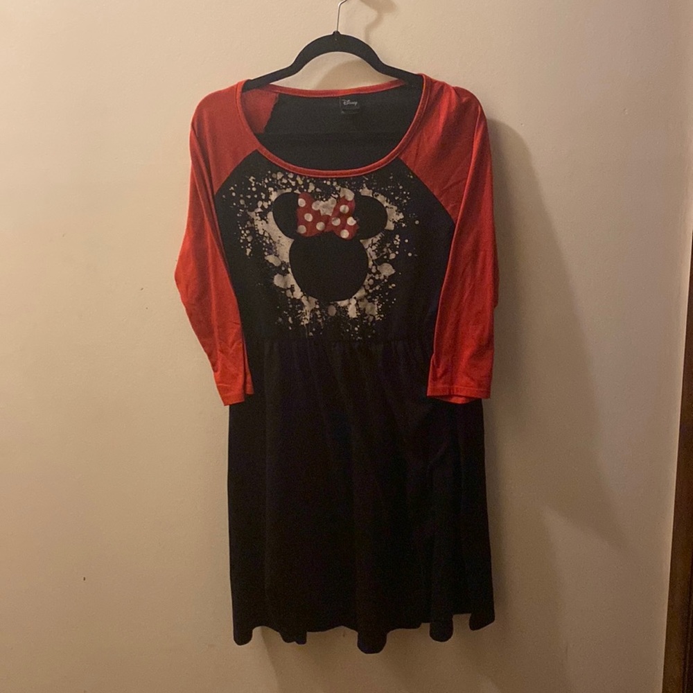 Torrid Minnie Mouse Raglan Skater Dress Size 0